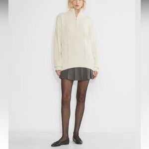 Aritzia Quarter Zip Knit Sweater